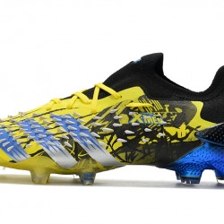 Botas de fútbol Adidas Predator Freak .1 Low FG Amarillo Azul Negro 