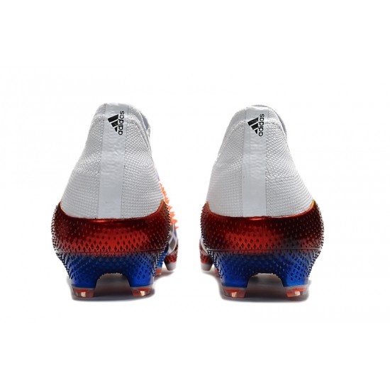 Mejor calidad  Botas de fútbol Adidas Predator Freak .1 Low FG Pogba Blanco Rojo Púrpura