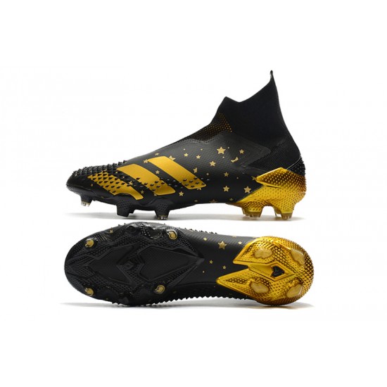 Alta calidad Botas de fútbol Adidas Predator Mutator 20+ FG - Negro dorado