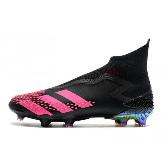 Alta calidad Botas de fútbol Adidas Predator Mutator 20+ FG - Negro Rosa