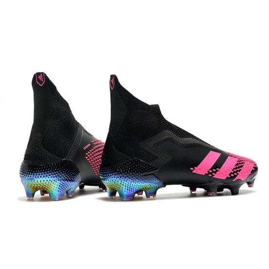 Alta calidad Botas de fútbol Adidas Predator Mutator 20+ FG - Negro Rosa