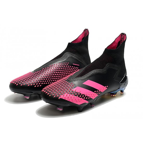 Alta calidad Botas de fútbol Adidas Predator Mutator 20+ FG - Negro Rosa