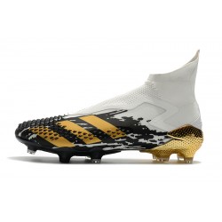 Botas de fútbol Adidas Predator Mutator 20+ FG - Blanco Negro dorado 