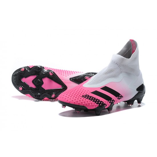 Calidad superior  Botas de fútbol Adidas Predator Mutator 20+ FG - Blanco Negro Rosa