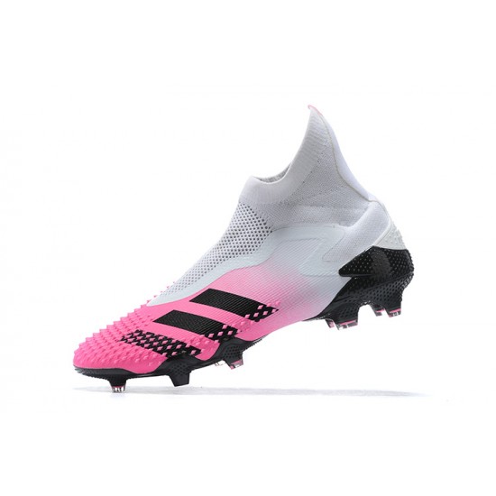 Calidad superior  Botas de fútbol Adidas Predator Mutator 20+ FG - Blanco Negro Rosa