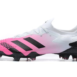 Botas de fútbol Adidas Predator Mutator 20.1 FG Low Football Boots- Blanco Rosa Negro 