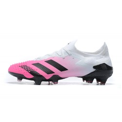 Botas de fútbol Adidas Predator Mutator 20.1 FG Low Football Boots- Blanco Rosa Negro 
