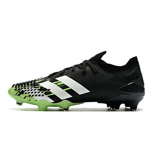 Calidad superior  Botas de fútbol Adidas Predator Mutator 20.1 FG Low Tormentor Negro Verde