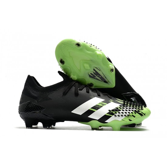 Calidad superior  Botas de fútbol Adidas Predator Mutator 20.1 FG Low Tormentor Negro Verde