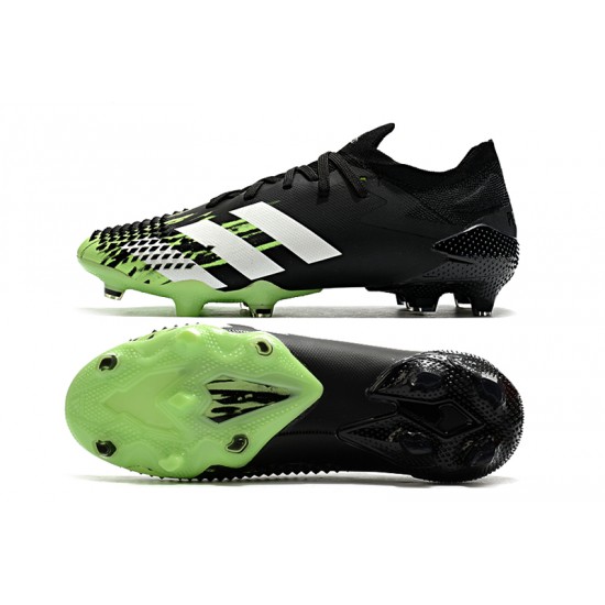 Calidad superior  Botas de fútbol Adidas Predator Mutator 20.1 FG Low Tormentor Negro Verde