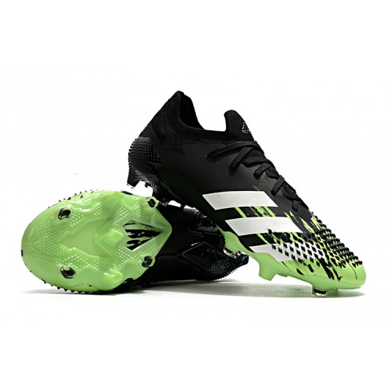 Calidad superior  Botas de fútbol Adidas Predator Mutator 20.1 FG Low Tormentor Negro Verde