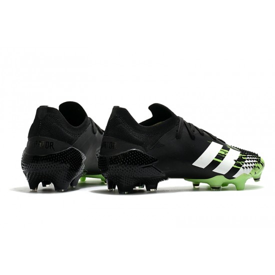 Calidad superior  Botas de fútbol Adidas Predator Mutator 20.1 FG Low Tormentor Negro Verde