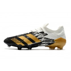 Botas de fútbol Adidas Predator Mutator 20.1 FG Low Tormentor Blanco dorado Negro 