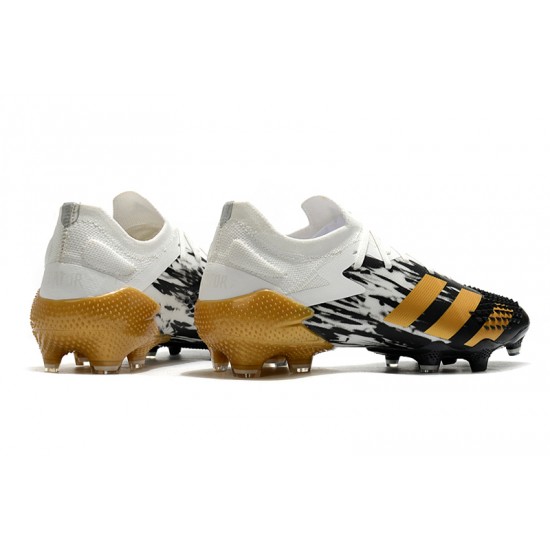 Descubrir  Botas de fútbol Adidas Predator Mutator 20.1 FG Low Tormentor Blanco dorado Negro