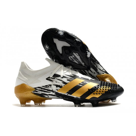 Descubrir  Botas de fútbol Adidas Predator Mutator 20.1 FG Low Tormentor Blanco dorado Negro