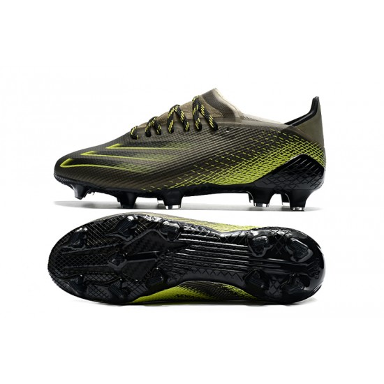 Alta calidad Botas de fútbol Adidas X Ghosted .1 FG Army Verde Negro