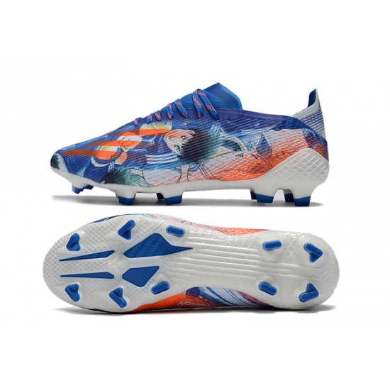 Alta calidad Botas de fútbol Adidas X Ghosted .1 FG Azul naranja Blanco