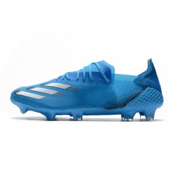 Botas de fútbol Adidas X Ghosted .1 FG Azul Plata 
