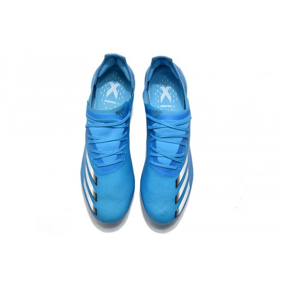 Tienda  Botas de fútbol Adidas X Ghosted .1 FG Azul Plata