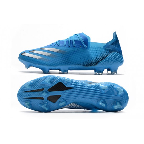 Tienda  Botas de fútbol Adidas X Ghosted .1 FG Azul Plata