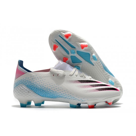 Descubrir  Botas de fútbol Adidas X Ghosted .1 FG Blanco Negro Azul