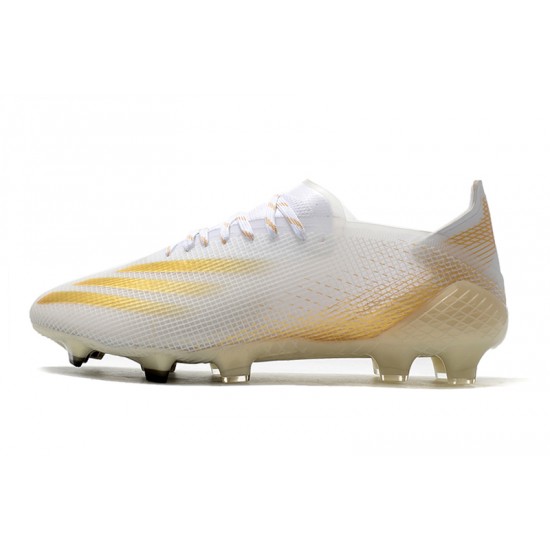 Descubrir  Botas de fútbol Adidas X Ghosted .1 FG Blanco dorado