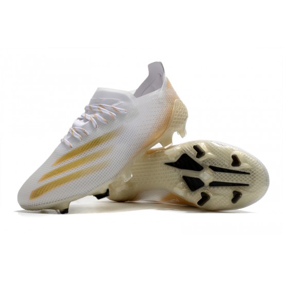 Descubrir  Botas de fútbol Adidas X Ghosted .1 FG Blanco dorado