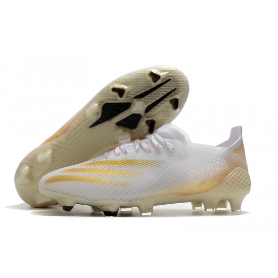 Descubrir  Botas de fútbol Adidas X Ghosted .1 FG Blanco dorado