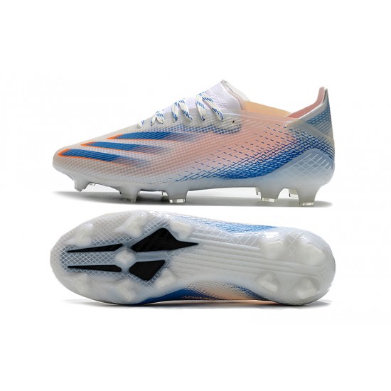 Explorar  Botas de fútbol Adidas X Ghosted .1 FG Blanco naranja Azul