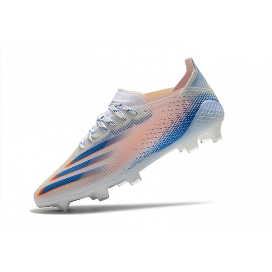 Explorar  Botas de fútbol Adidas X Ghosted .1 FG Blanco naranja Azul