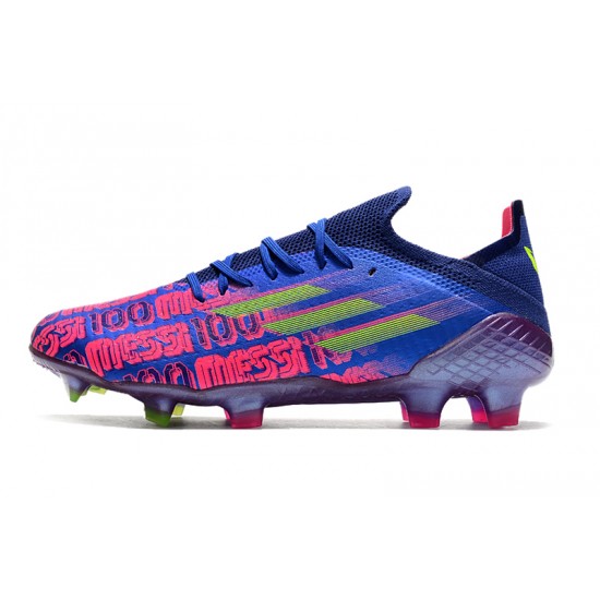 Explorar  Botas de fútbol Adidas X Speedflow .1 FG Rosa Royal Azul
