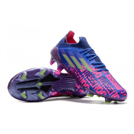Explorar  Botas de fútbol Adidas X Speedflow .1 FG Rosa Royal Azul