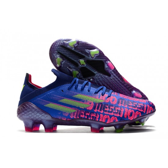 Explorar  Botas de fútbol Adidas X Speedflow .1 FG Rosa Royal Azul