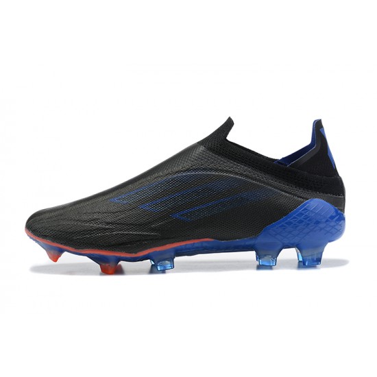 Alta calidad Botas de fútbol Adidas X Speedflow+ FG Negro Azul