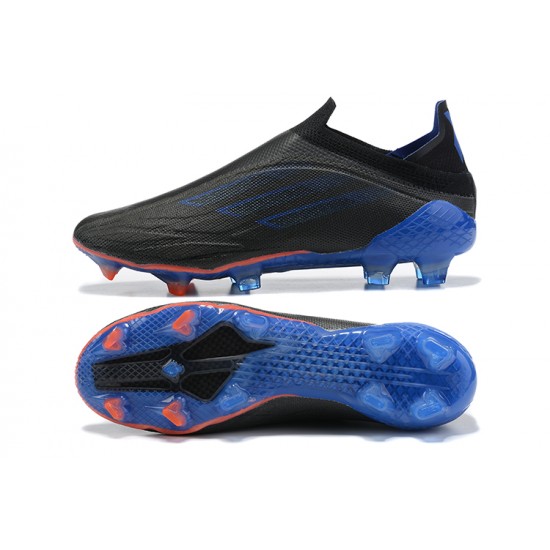 Alta calidad Botas de fútbol Adidas X Speedflow+ FG Negro Azul