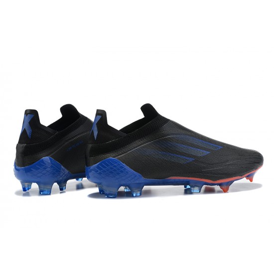 Alta calidad Botas de fútbol Adidas X Speedflow+ FG Negro Azul