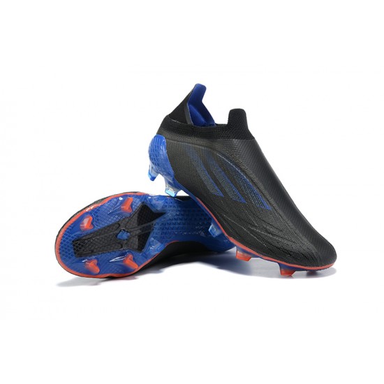 Alta calidad Botas de fútbol Adidas X Speedflow+ FG Negro Azul
