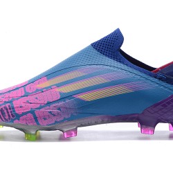 Botas de fútbol Adidas X Speedflow+ FG Azul Púrpura