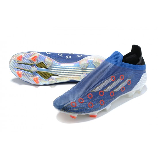 Explorar  Botas de fútbol Adidas X Speedflow+ FG Azul