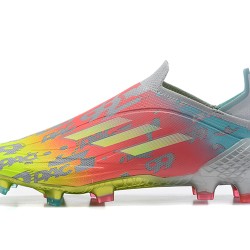 Botas de fútbol Adidas X Speedflow+ FG naranja Verde Grey