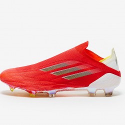 Botas de fútbol Adidas X Speedflow+ FG Rojo Blanco