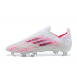 Botas de fútbol Adidas X Speedflow+ FG Blanco Rosa