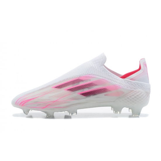 Descubrir  Botas de fútbol Adidas X Speedflow+ FG Blanco Rosa