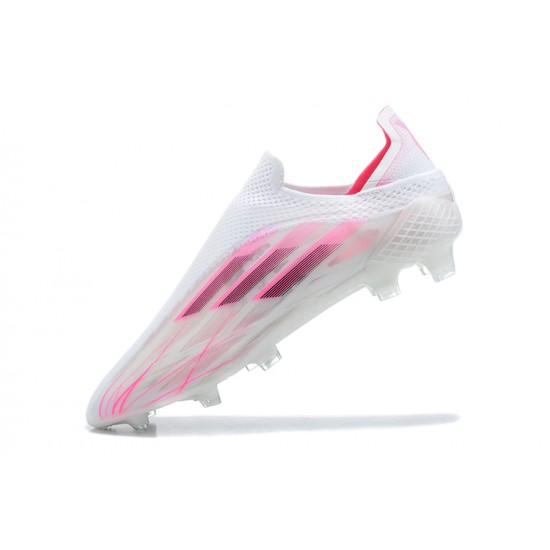 Descubrir  Botas de fútbol Adidas X Speedflow+ FG Blanco Rosa