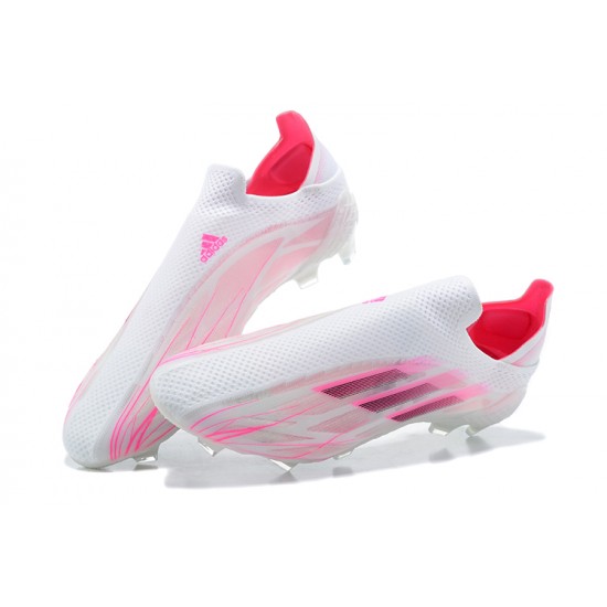 Descubrir  Botas de fútbol Adidas X Speedflow+ FG Blanco Rosa