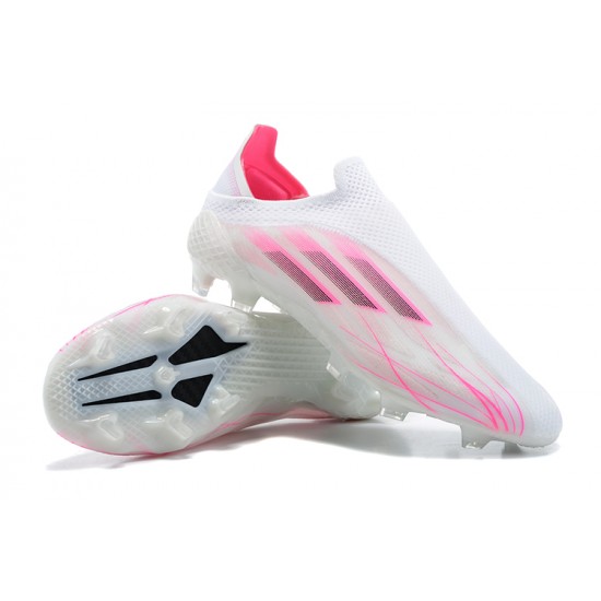 Descubrir  Botas de fútbol Adidas X Speedflow+ FG Blanco Rosa