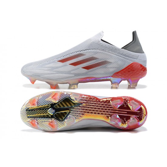 Alta calidad Botas de fútbol Adidas X Speedflow+ FG Blanco Rojo