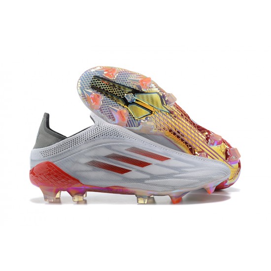 Alta calidad Botas de fútbol Adidas X Speedflow+ FG Blanco Rojo