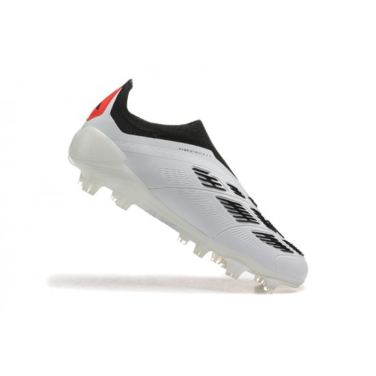 Alta calidad Adidas Predator Accuracy FG Negro Blanco Hombre Zapatos De Futbol