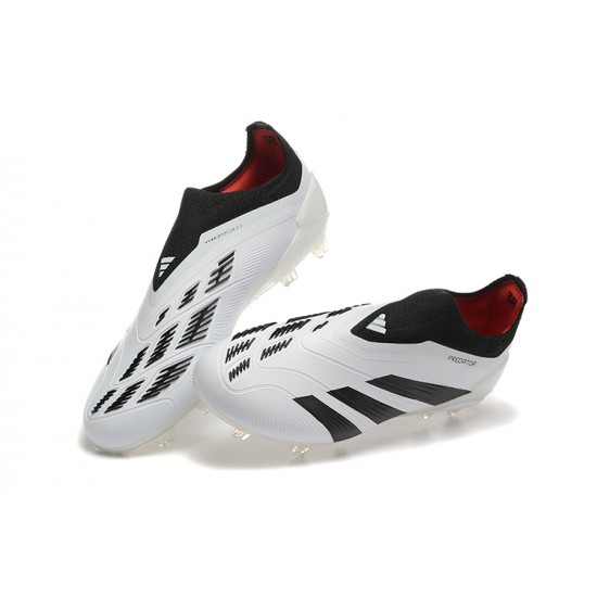 Alta calidad Adidas Predator Accuracy FG Negro Blanco Hombre Zapatos De Futbol
